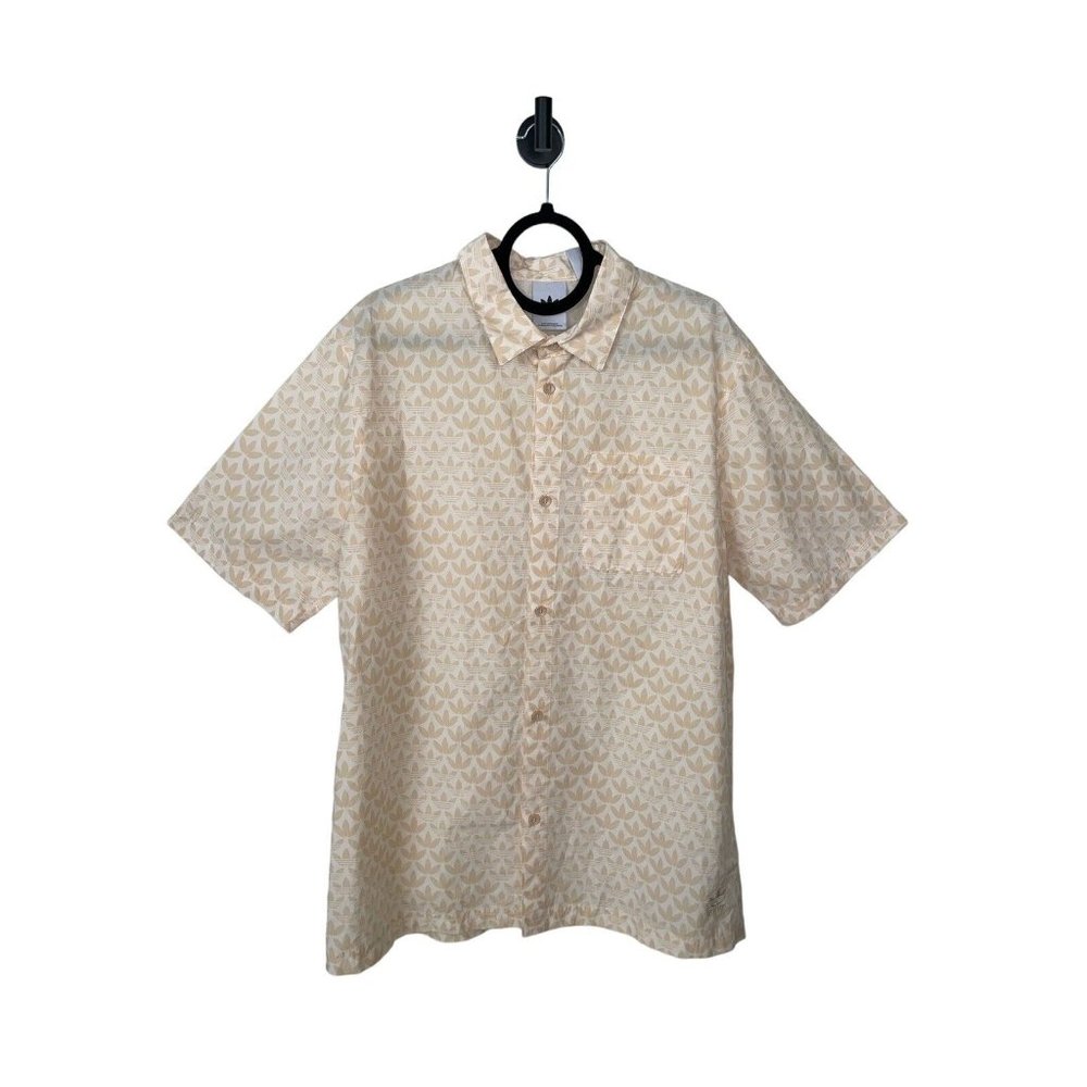 Adidas Originals Large Monogram All Over‎ Print Short Sleeve Woven Tan